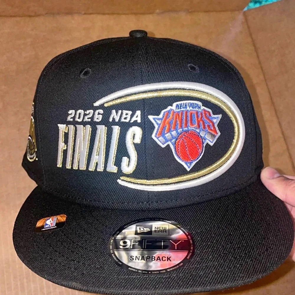 New Era Black 2026 NBA Finals New York Knicks Snapback Hat